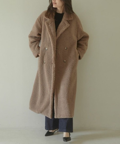 セール】Teddy volume long コート（その他アウター）｜ACYM（アシーム