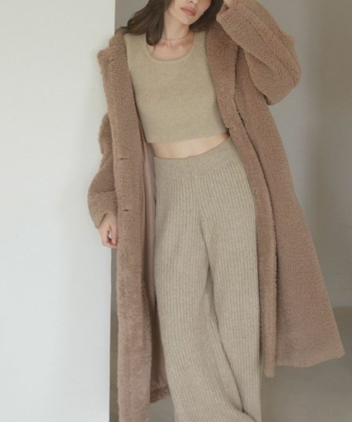 【新品】ACYM Teddy volume long コート セール】Teddy volume long コート（その他アウター）｜ACYM（アシーム