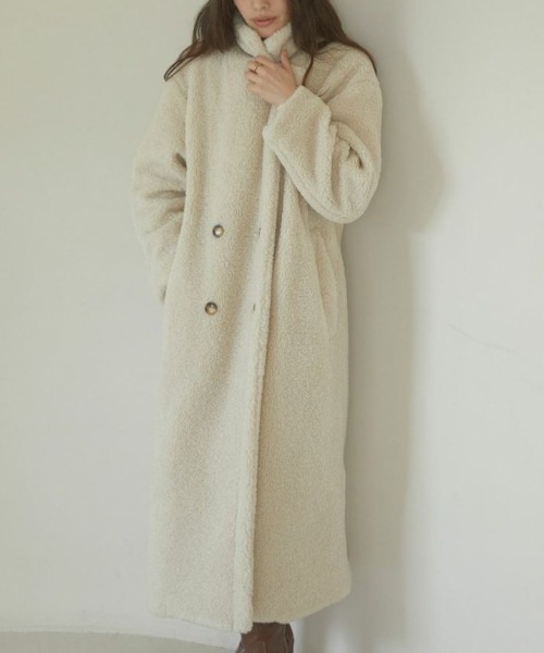 セール】Teddy volume long コート（その他アウター）｜ACYM（アシーム