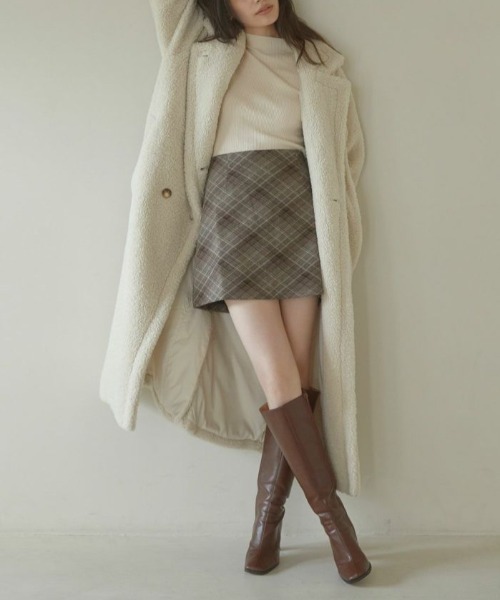 セール】Teddy volume long コート（その他アウター）｜ACYM（アシーム