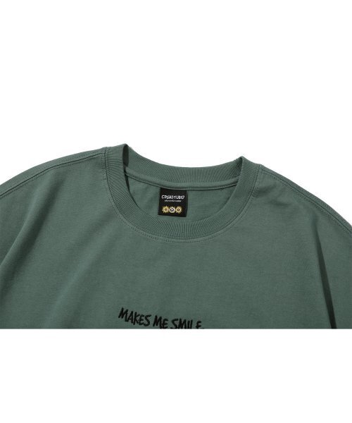 CPGN STUDIO(コンパーニョ)の「ゲゴルポップ刺繍半袖Tシャツフェードグリーン(Tシャツ/カットソー・レディース・その他・MEDIUM/LARGE)」の4枚目の写真