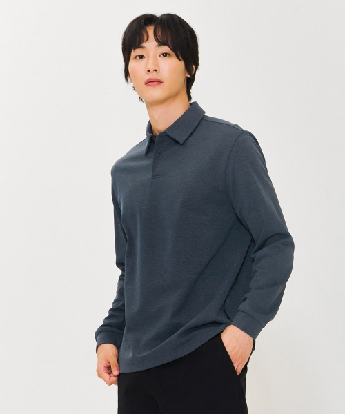 CHASECULT（チェイスカルト）の「男性ソフトウォームカラーTシャツ-グリーン（ポロシャツ・メンズ・ダークグリーン・105/100/95）」の2枚目の写真