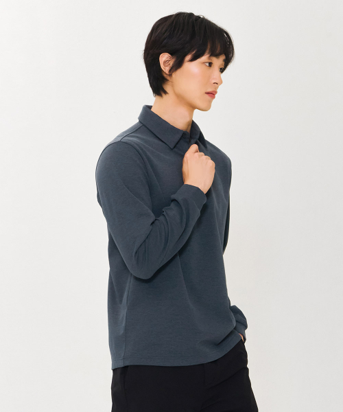 CHASECULT（チェイスカルト）の「男性ソフトウォームカラーTシャツ-グリーン（ポロシャツ・メンズ・ダークグリーン・105/100/95）」の3枚目の写真