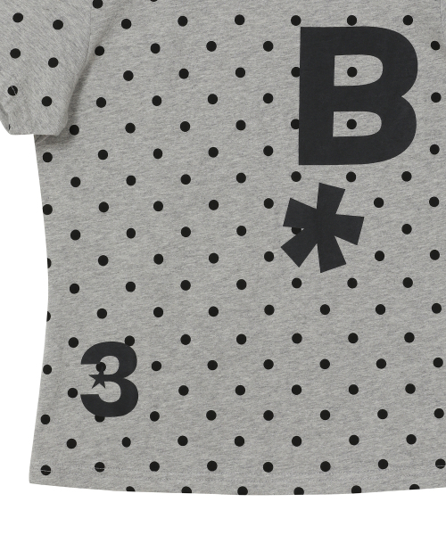 BAUF（バウフ）の「BロゴスリムフィットTシャツ[ドットグレー]（Tシャツ/カットソー・レディース・その他・FREE）」の7枚目の写真