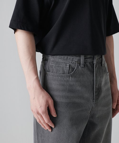 MUSINSA STANDARD（ムシンサスタンダード）の「ルーズストレートデニムパンツ[グレー]（デニムパンツ・メンズ・その他・40/38/42/36/27/28/29/34/32/30/31/33/26）」の7枚目の写真