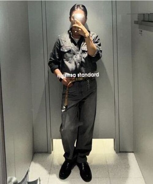 MUSINSA STANDARD（ムシンサスタンダード）の「ルーズストレートデニムパンツ[グレー]（デニムパンツ・メンズ・その他・40/38/42/36/27/28/29/34/32/30/31/33/26）」の11枚目の写真