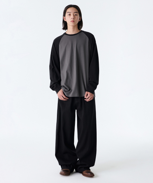 MUSINSA STANDARD（ムシンサスタンダード）の「リネンライクエクストラワイドデニムパンツ[ブラック]（デニムパンツ・メンズ・その他・32/30/31/33/26/27/28/29）」の2枚目の写真