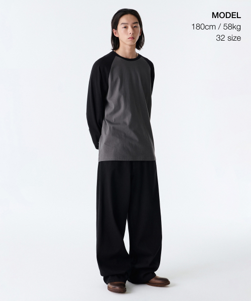MUSINSA STANDARD（ムシンサスタンダード）の「リネンライクエクストラワイドデニムパンツ[ブラック]（デニムパンツ・メンズ・その他・32/30/31/33/26/27/28/29）」の3枚目の写真