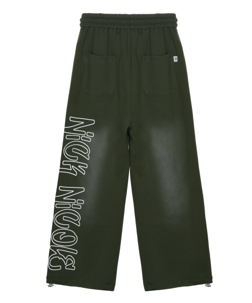 NICK&NICOLE(ニックアンドニコール)の「NICOLE BUTTERFLY WASHING SWEAT PANTS_KHAKI(スウェットパンツ・レディース・その他・FREE)」の5枚目の写真