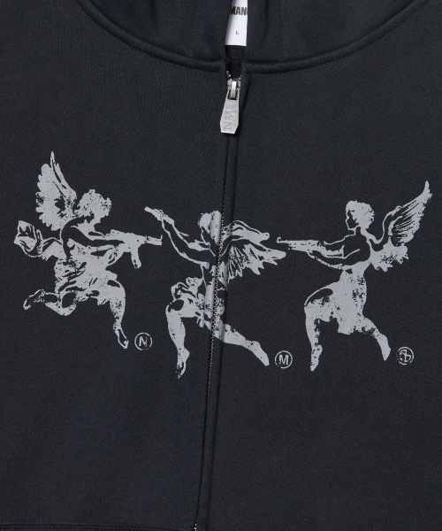 NOMANUAL(NOMANUAL)の「G.A HOODED ZIP-UP - BLACK(パーカー・レディース・その他・MEDIUM/LARGE/X-LARGE/SMALL)」の5枚目の写真