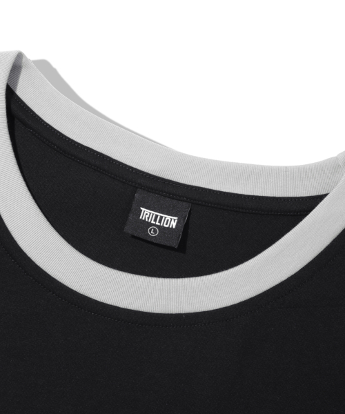 TRILLION(トリリオン)の「トラックライングラフィックリンガーハーフTシャツ_ブラック(Tシャツ/カットソー・レディース・その他・LARGE/X-LARGE/MEDIUM)」の6枚目の写真
