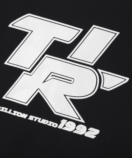 TRILLION(トリリオン)の「トラックライングラフィックリンガーハーフTシャツ_ブラック(Tシャツ/カットソー・レディース・その他・LARGE/X-LARGE/MEDIUM)」の7枚目の写真