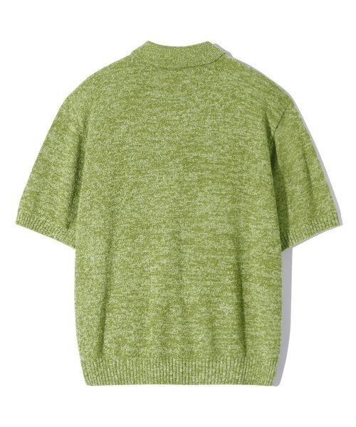 TRILLION(トリリオン)の「ウォッシャブルブックルカラー 半袖ニット(MELANGE GREEN)(Tシャツ/カットソー・レディース・その他・MEDIUM/LARGE/X-LARGE)」の5枚目の写真