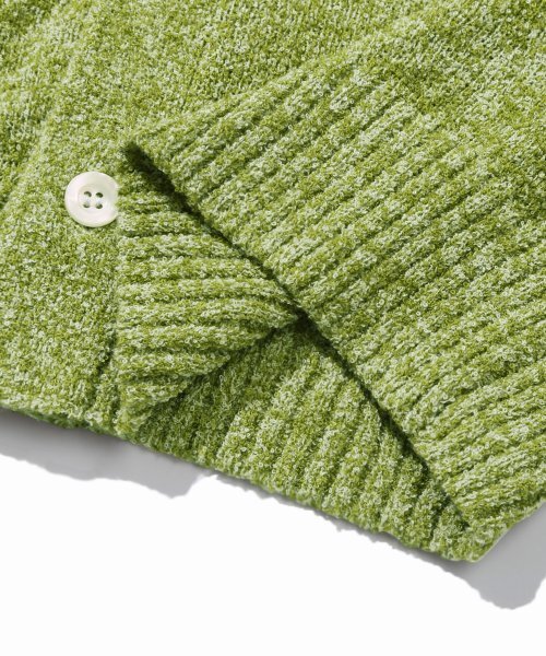 TRILLION(トリリオン)の「ウォッシャブルブックルカラー 半袖ニット(MELANGE GREEN)(Tシャツ/カットソー・レディース・その他・MEDIUM/LARGE/X-LARGE)」の9枚目の写真
