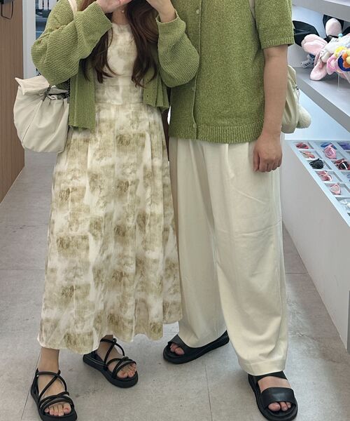 TRILLION(トリリオン)の「ウォッシャブルブックルカラー 半袖ニット(MELANGE GREEN)(Tシャツ/カットソー・レディース・その他・MEDIUM/LARGE/X-LARGE)」の12枚目の写真