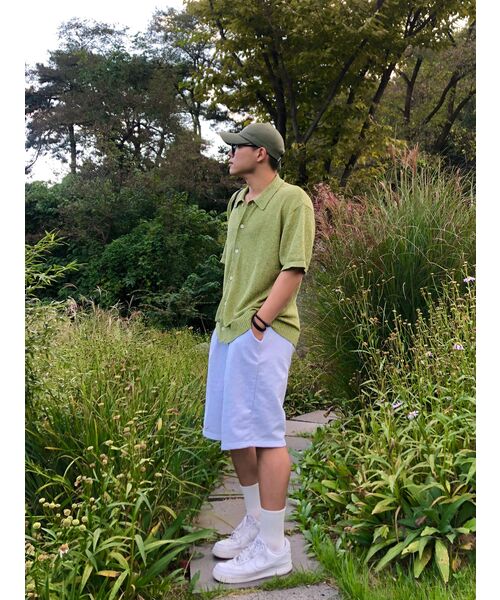 TRILLION(トリリオン)の「ウォッシャブルブックルカラー 半袖ニット(MELANGE GREEN)(Tシャツ/カットソー・レディース・その他・MEDIUM/LARGE/X-LARGE)」の15枚目の写真