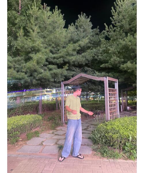 TRILLION(トリリオン)の「ウォッシャブルブックルカラー 半袖ニット(MELANGE GREEN)(Tシャツ/カットソー・レディース・その他・MEDIUM/LARGE/X-LARGE)」の17枚目の写真