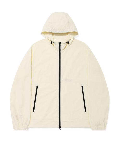 Wacky WiLLy(ワッキーウィリー)の「ライトフードウィンドブレーカークリーム(ナイロンジャケット・レディース・その他・SMALL/MEDIUM/LARGE/X-LARGE)」の1枚目の写真