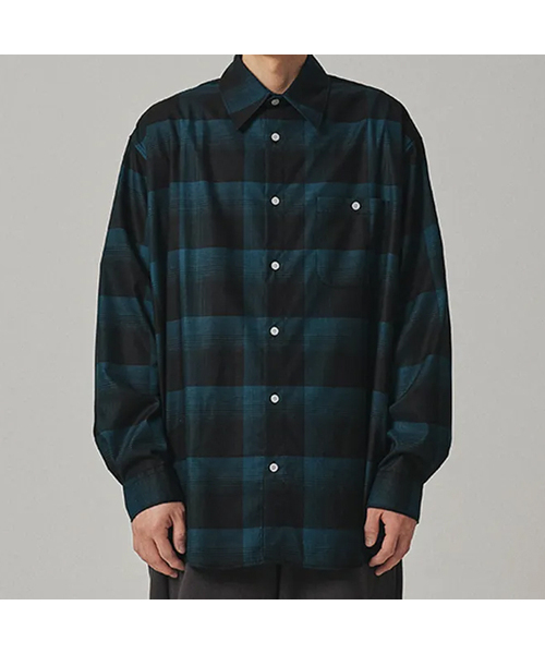 XERO（ゼロ）の「Rayon Check Shirts [2 Colors]（シャツ/ブラウス・レディース・ブラウン/グリーン・LARGE/MEDIUM）」の2枚目の写真