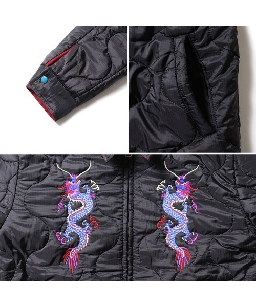 セール】HOUSTON ヒューストン REVERSIBLE VIETNAM JACKET 虎 MAP柄