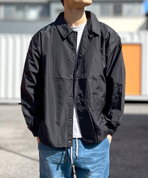BEATJIVE(ビートジャイブ)の「コーチジャケット ドローコード メンズ(ブルゾン・メンズ・カーキ/ネイビー/ブラック・LARGE/MEDIUM)」の2枚目の写真