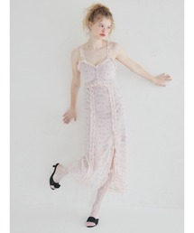etre loin（エトルワン）の「Frill slit cami dress（ワンピース）」