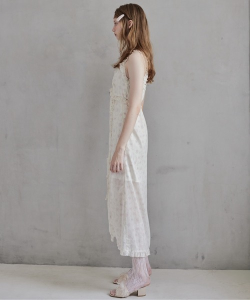 etre loin（エトルワン）の「Frill slit cami dress（ワンピース・レディース・ブラック/ホワイト/ベージュ・M）」の16枚目の写真