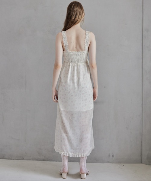 etre loin（エトルワン）の「Frill slit cami dress（ワンピース・レディース・ブラック/ホワイト/ベージュ・M）」の17枚目の写真