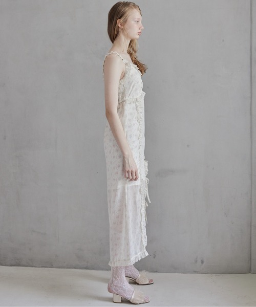 etre loin（エトルワン）の「Frill slit cami dress（ワンピース・レディース・ブラック/ホワイト/ベージュ・M）」の18枚目の写真