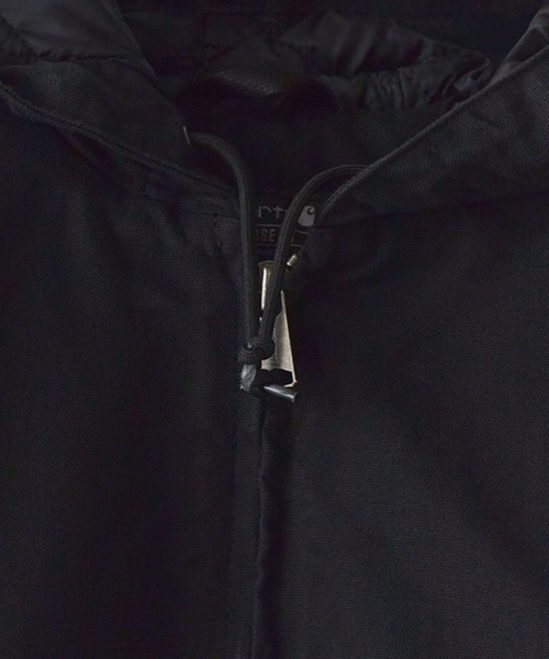 Carhartt（カーハート）の「Carhartt Washed Duck Insulated Active Jacket / 104050（マウンテンパーカー・メンズ・ブラック/ブラウン・S/M/L/XL）」の4枚目の写真
