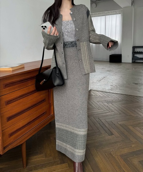 WILLFULLY(ウィルフリー)の「jacquard weave placement peplum knit(ニット/セーター・レディース・その他/ブラック・FREE)」の14枚目の写真