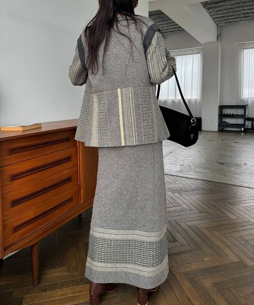 WILLFULLY(ウィルフリー)の「jacquard weave placement peplum knit(ニット/セーター・レディース・その他/ブラック・FREE)」の15枚目の写真