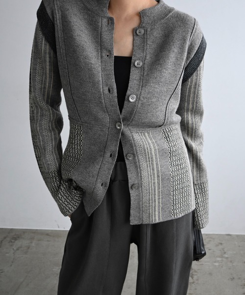 WILLFULLY(ウィルフリー)の「jacquard weave placement peplum knit(ニット/セーター・レディース・その他/ブラック・FREE)」の19枚目の写真