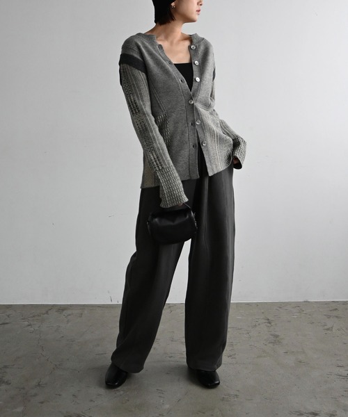 WILLFULLY(ウィルフリー)の「jacquard weave placement peplum knit(ニット/セーター・レディース・その他/ブラック・FREE)」の21枚目の写真