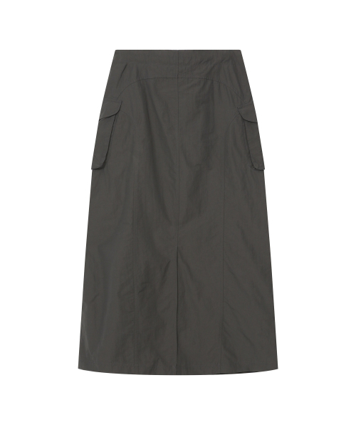 BAUF（バウフ）の「ポケットロングカーゴスカート[チャコール]（スカート・レディース・その他・SMALL/MEDIUM）」の2枚目の写真