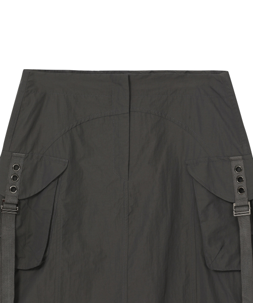 BAUF（バウフ）の「ポケットロングカーゴスカート[チャコール]（スカート・レディース・その他・SMALL/MEDIUM）」の3枚目の写真