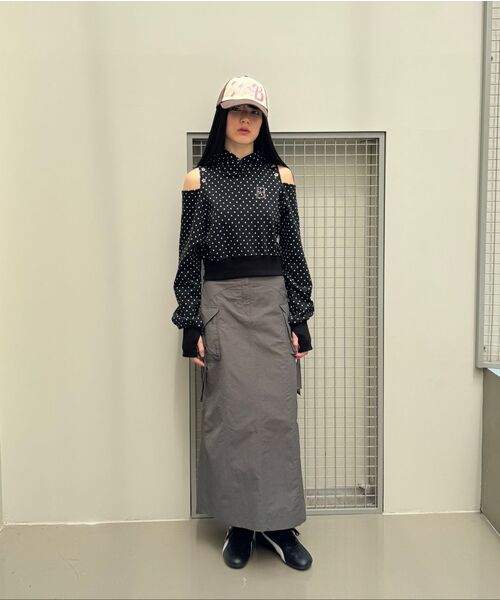 BAUF（バウフ）の「ポケットロングカーゴスカート[チャコール]（スカート・レディース・その他・SMALL/MEDIUM）」の9枚目の写真