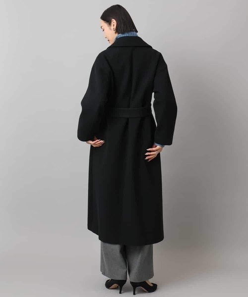 MICHEL KLEIN(ミッシェル・クラン)の「Super100ウールロングチェスターコート(チェスターコート・レディース・カーキ/ブラック・38)」の15枚目の写真