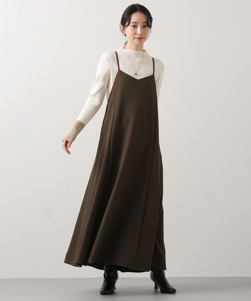 Gready Brilliant（グレディブリリアン）の「パネルフレアキャミワンピース（ワンピース・レディース・ブラック/ブラウン・36/38）」の11枚目の写真