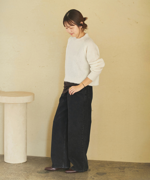 WEB限定追加》R'IAM WIDE デニム 5（デニムパンツ）｜Plage