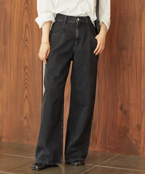WEB限定追加》R'IAM WIDE デニム 5（デニムパンツ）｜Plage