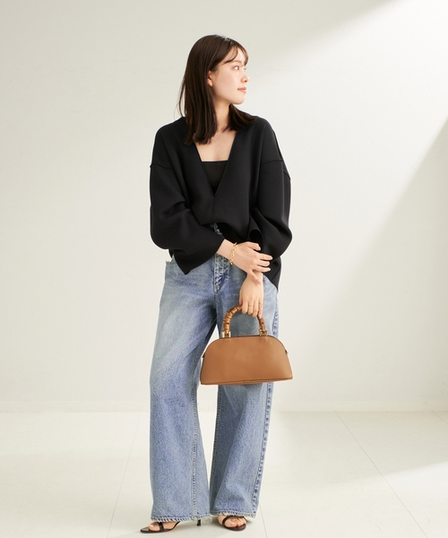 plage（プラージュ）の「《WEB限定追加》R’IAM WIDE デニム 5（デニムパンツ・レディース・ブルー/ブラック・32/34/36/38）」の22枚目の写真