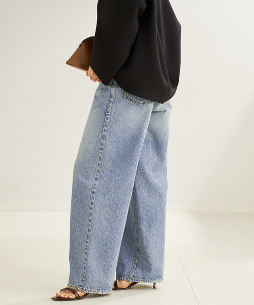 WEB限定追加》R'IAM WIDE デニム 5（デニムパンツ）｜Plage