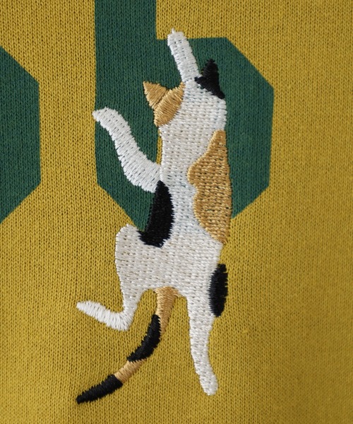 Quelle Chance(ケルシャンス)の「プリント+刺繍 長袖プルオーバー(Tシャツ/カットソー・レディース・杢グレー/チャコールグレー/グリーン/マスタード・M/L)」の11枚目の写真