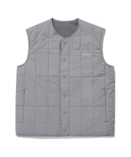 COVERNAT(カバーナット)の「フリースリバーシブルキルティングベストグレー(ダウンベスト・レディース・その他・SMALL/MEDIUM/LARGE/X-LARGE)」の1枚目の写真