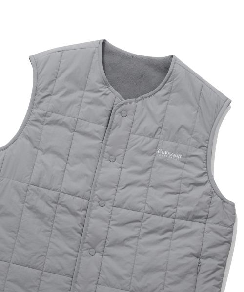 COVERNAT(カバーナット)の「フリースリバーシブルキルティングベストグレー(ダウンベスト・レディース・その他・SMALL/MEDIUM/LARGE/X-LARGE)」の4枚目の写真