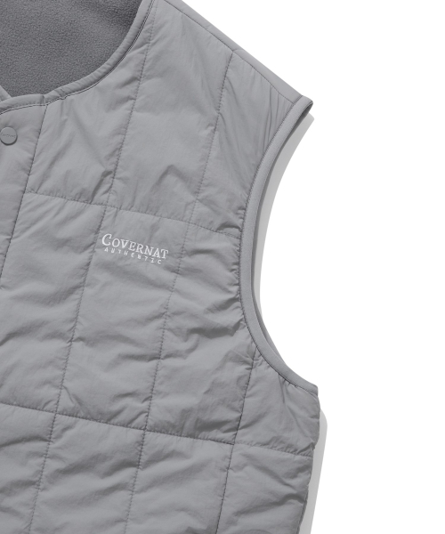 COVERNAT(カバーナット)の「フリースリバーシブルキルティングベストグレー(ダウンベスト・レディース・その他・SMALL/MEDIUM/LARGE/X-LARGE)」の5枚目の写真