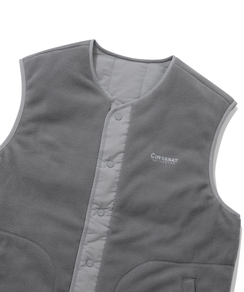 COVERNAT(カバーナット)の「フリースリバーシブルキルティングベストグレー(ダウンベスト・レディース・その他・SMALL/MEDIUM/LARGE/X-LARGE)」の10枚目の写真