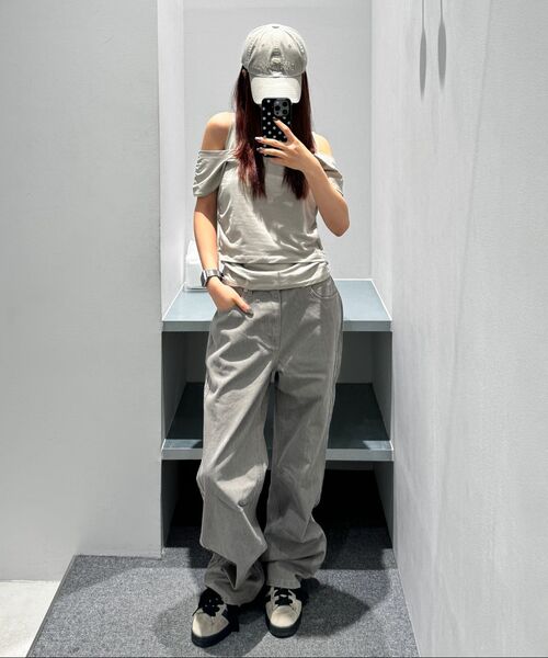 INSILENCE WOMEN（インサイレンスウーマン）の「ストレートカラー デニム ASH BEIGE（デニムパンツ・レディース・その他・SMALL/LARGE）」の14枚目の写真