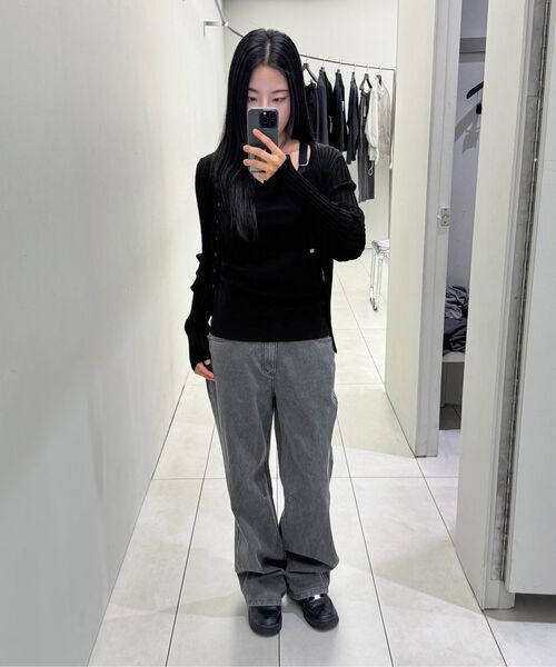 INSILENCE WOMEN（インサイレンスウーマン）の「ストレートカラー デニム ASH BEIGE（デニムパンツ・レディース・その他・SMALL/LARGE）」の20枚目の写真